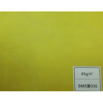 Tecido de SMS (amarelo 65GSM)